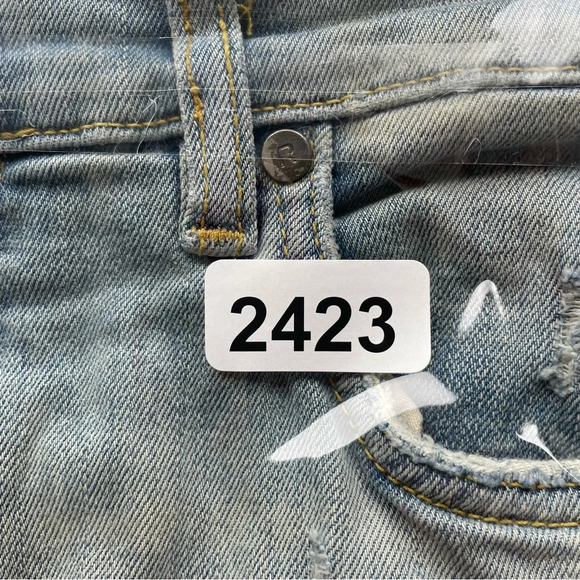 Represent England Worn Distressed Skinny Jeans pale blue 22423 - Picture 14 of 14